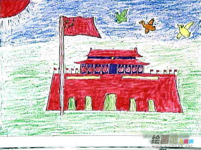 天安门简笔画