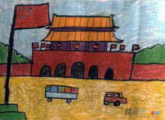 天安门简笔画