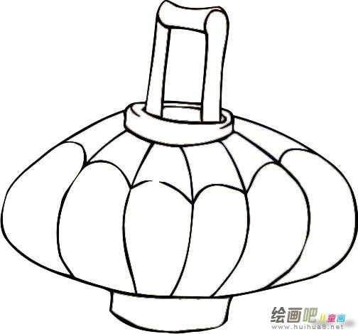 灯笼简笔画