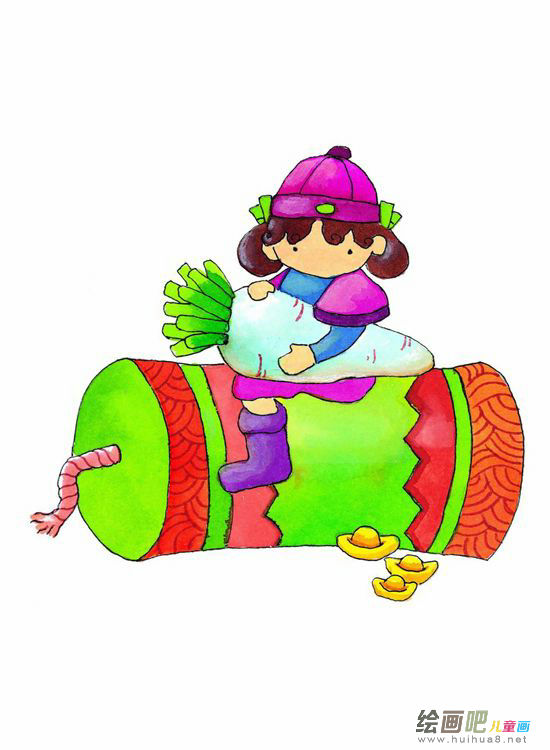 鞭炮简笔画 鞭炮简笔画