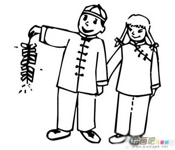 鞭炮简笔画 鞭炮简笔画