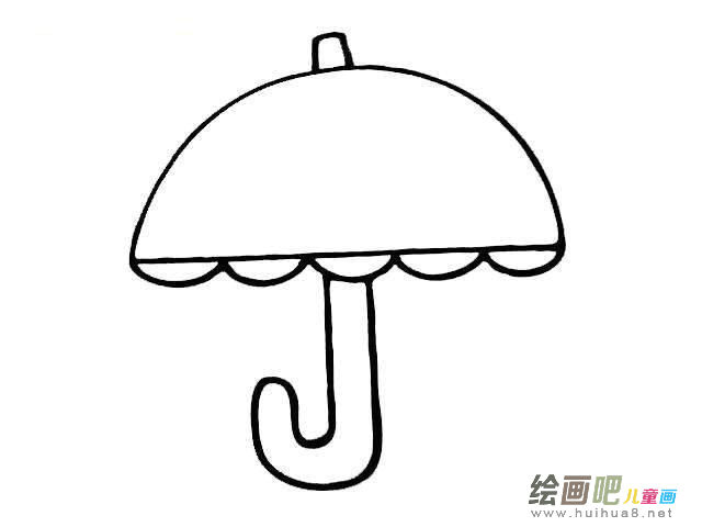 雨伞简笔画