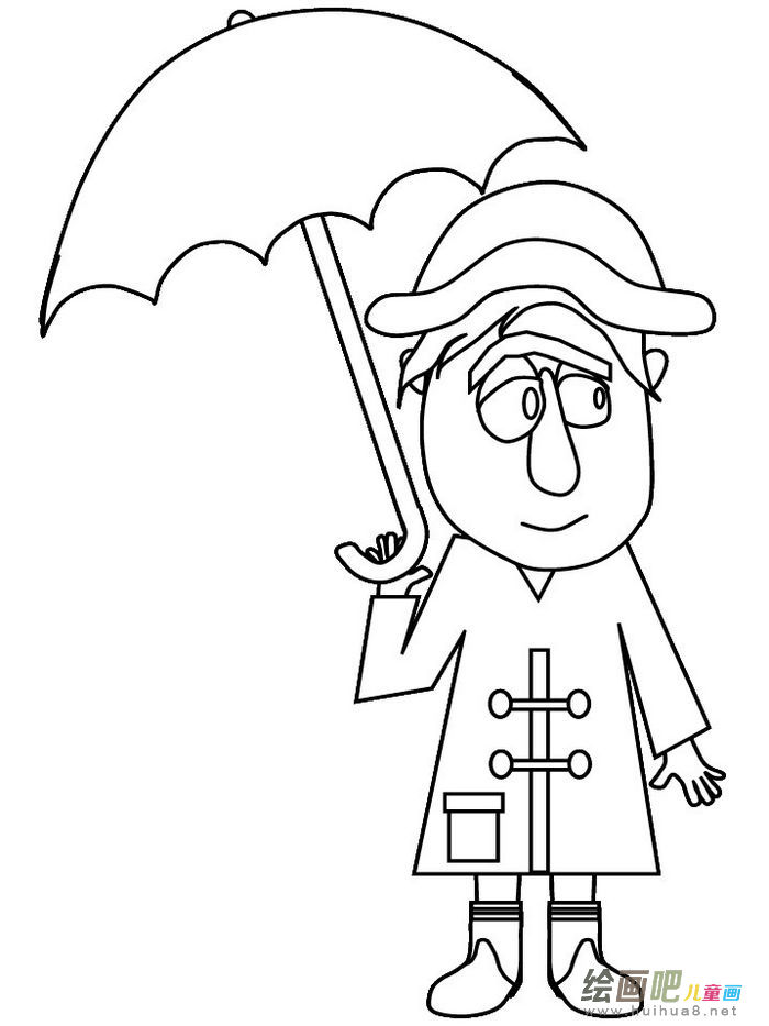 雨伞简笔画 雨伞简笔画