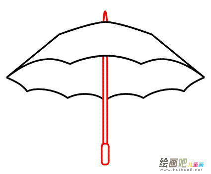 雨伞简笔画 雨伞简笔画