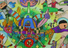 宇宙飞船简笔画：小飞船