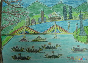 龙舟简笔画