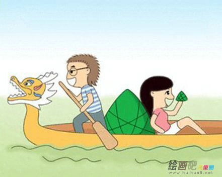 龙舟简笔画