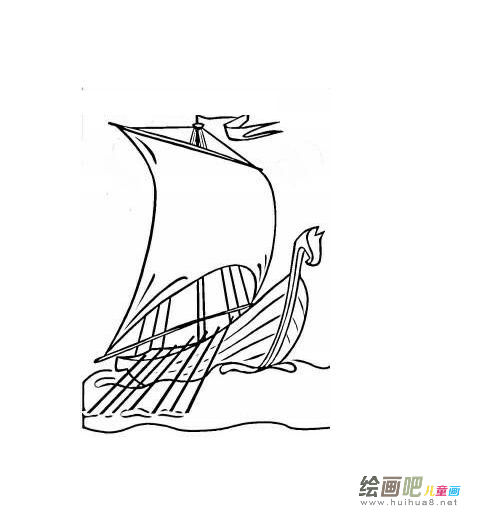 帆船简笔画 帆船简笔画