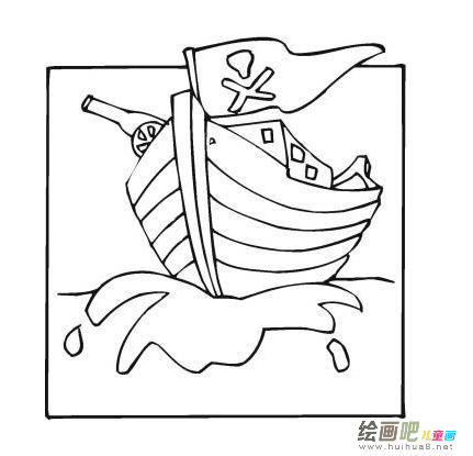 帆船简笔画