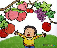 儿童画秋天：秋天来了