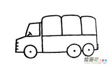 小汽车简笔画：助人为乐的小汽车