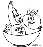 水果简笔画：热带果王