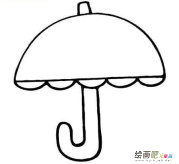 雨伞简笔画：我的好朋友