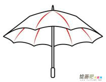 雨伞简笔画：那把雨伞