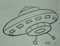 宇宙飞船简笔画：宇宙飞船