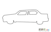 小汽车简笔画：小汽车的简笔画