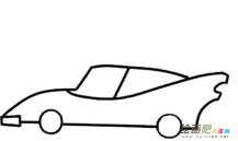 小汽车简笔画：小跑车