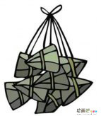 粽子简笔画：粽子图片