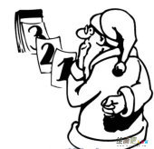 圣诞老人简笔画：聆听孩子们的愿望