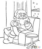 圣诞老人简笔画：Santa Claus