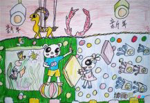 春节儿童画：新年来临