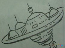宇宙飞船简笔画：我想发明宇宙飞船