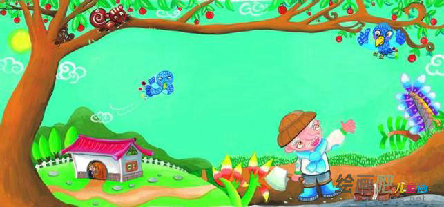 儿童画秋天:私语 儿童画秋天:私语