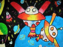 宇宙飞船简笔画：我发明的宇宙飞船