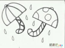 雨伞简笔画：万能雨伞