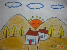 儿童画秋天：初秋的味道