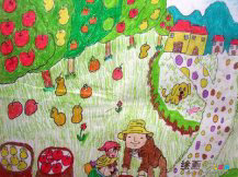 儿童画秋天：一笺清秋