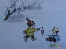 庆元旦儿童画：忽闻邻班饺子香
