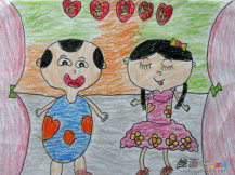 庆元旦儿童画：元旦汇演那一天