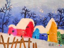 庆元旦儿童画：元旦