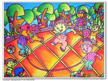 春节儿童画：聚财之说