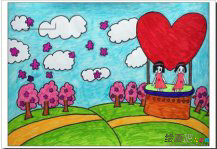 儿童画春天：春花烂漫