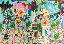 儿童画春天：柳树多姿