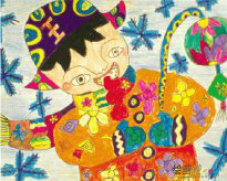 春节儿童画：恭贺春节