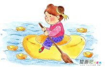 春节儿童画：荣华富贵