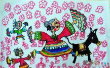 春节儿童画：庆祝新年