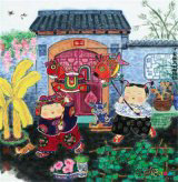春节儿童画：春节好