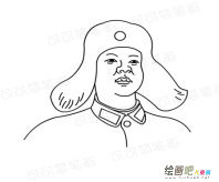 雷锋简笔画：雷锋