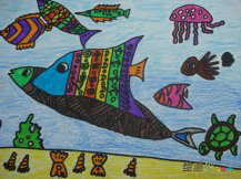 儿童画春天：打开春天