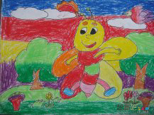 儿童画春天：感受春天