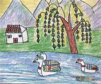 儿童画春天：关于春天的儿童画