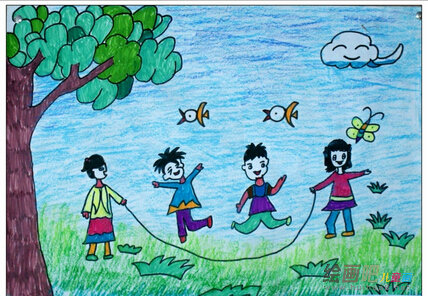 庆六一儿童画：六一已经到来