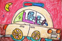 小汽车简笔画：保时捷