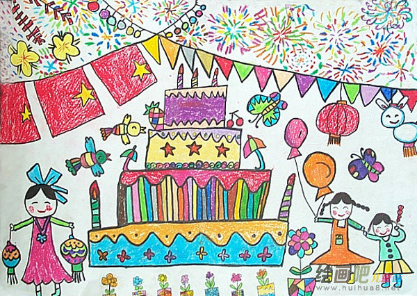 庆六一儿童画:别了,我的六一 庆六一儿童画:别了,我的六一
