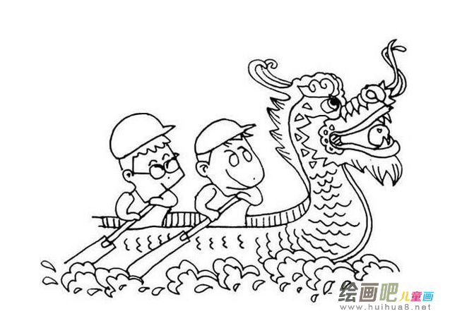 龙舟简笔画：赛龙舟发展历程