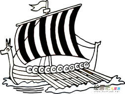 龙舟简笔画：顺德龙舟